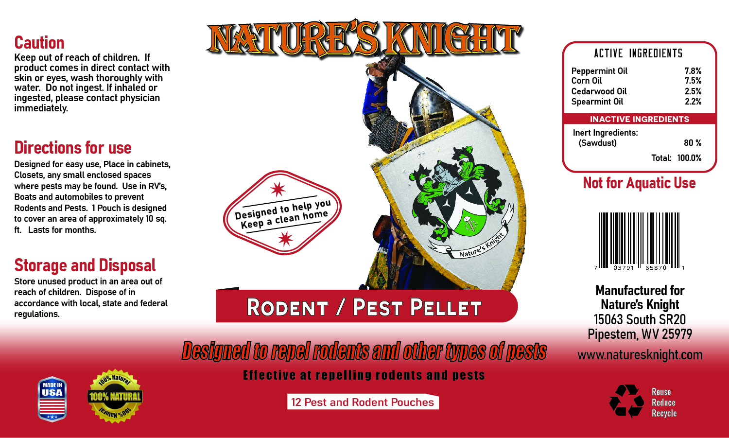 Rodent/Pest Pellet